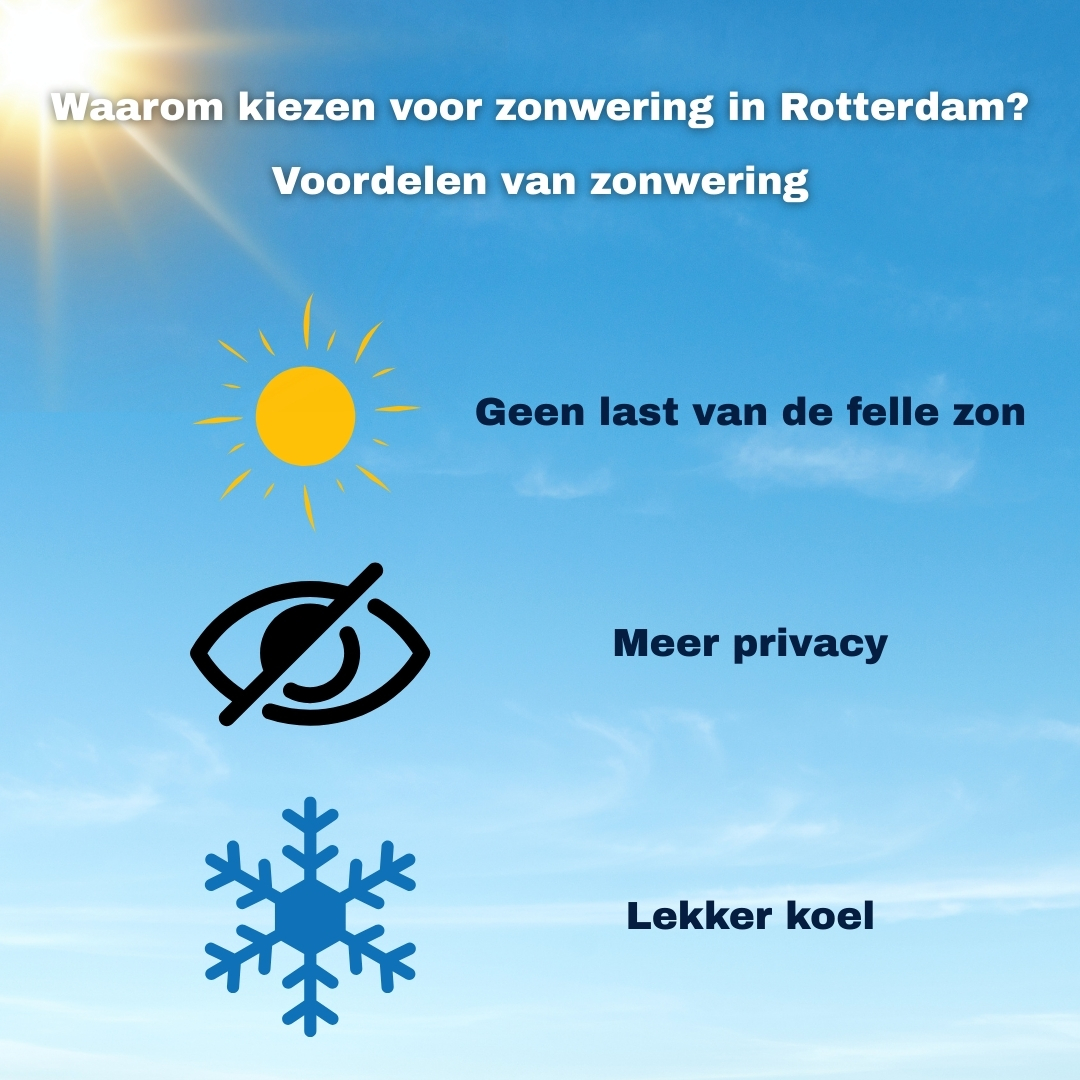 Waarom kiezen voor zonwering in Rotterdam
