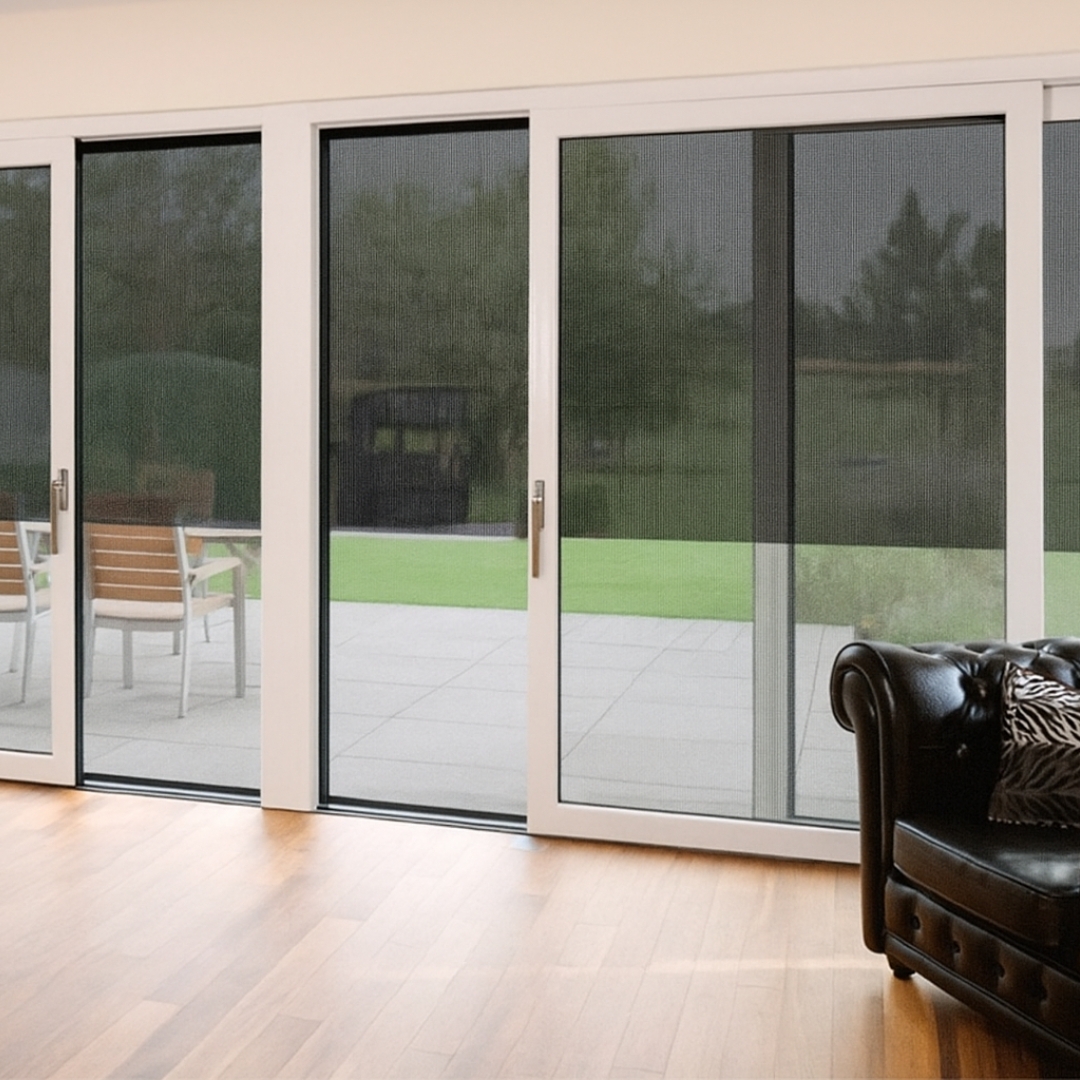 Zonwering schuifpui